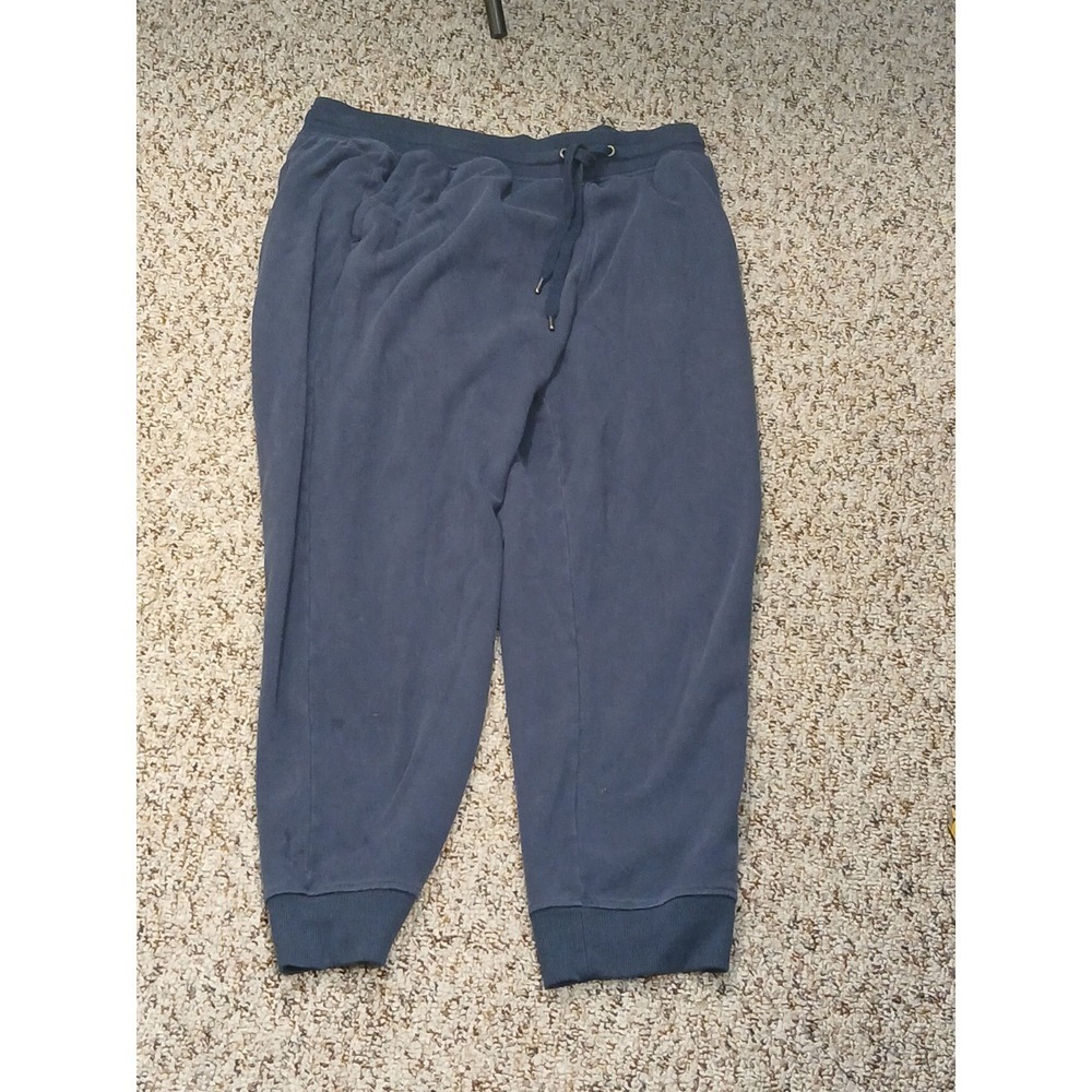 Orvis Men's Fleece Lined Jogger Sweat‎ Pants Blue Size Extra Large With Pockets